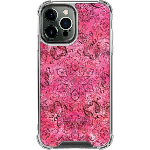 Pink Zen Ginseng iPhone 13 Pro Max Clear Case